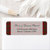 Royal Stuart Tartan Retouradreslabel Etiket (Insitu)