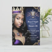 Royal Sweet 16 invitation (Debout devant)