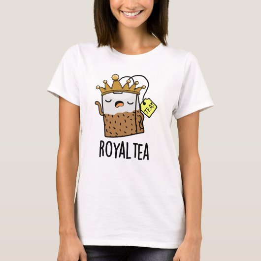 Royal-tea Funny Tea Pun T-shirt (Voorkant)
