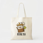 Royal-tea Funny Tea Pun Tote Bag (Voorkant)
