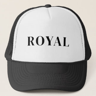 Royal Text Trucker Hoed | Bold Minimaal Pet