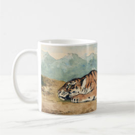 Royal Tiger, Eugene Delacroix, Franse Waterverf, Koffiemok