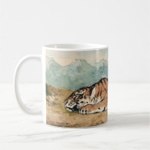 Royal Tiger, Eugene Delacroix, Franse Waterverf, Koffiemok