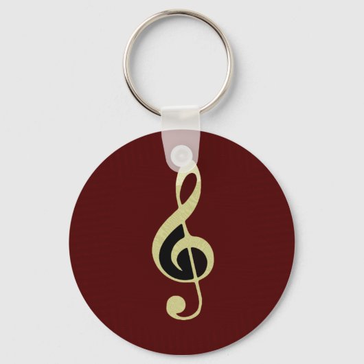 Royal Treble Clef Sleutelhanger (Voorkant)