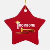 Royal Trombone Keramisch Ornament (Achterkant)