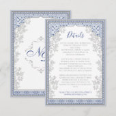Royal Turkish Wedding Enclosure Card Informatiekaartje (Voorkant / Achterkant)