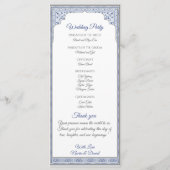 Royal Turkish Wedding Program Kaart (Achterkant)