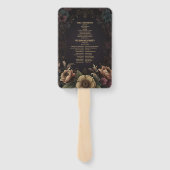 Royal Victoriaans Gothic Bloemen Bruiloft Handwaaier (Achterkant)