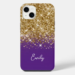 Royal Violet et Or Paillettes Glamour