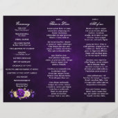 Royal violet violet or Mariage Tri Plier Programme (Dos)