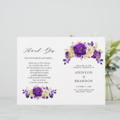 Royal violet violet or programme de mariage botani (Debout devant)