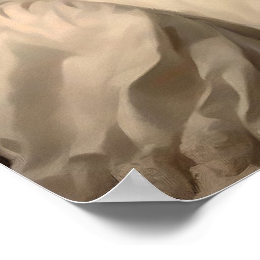 Royal Vrouw Witte Wolf  Print, Dark Moody Poster (Hoek)