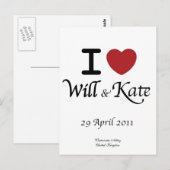 Royal Wedding Collector's Briefkaart (Voorkant / Achterkant)