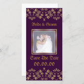 Royal Wedding Fotokaarten Save The Date (Voorkant / Achterkant)