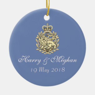 Royal Wedding Harry en Meghan Ornament (Blauw)