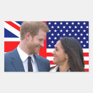Royal Wedding Harry en Meghan Rechthoekige Sticker