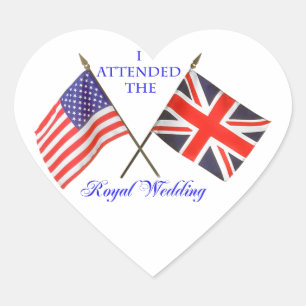 Royal Wedding Hart Sticker