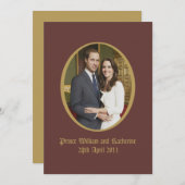 Royal Wedding Kaart (Voorkant / Achterkant)