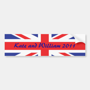 Royal Wedding/Kate en William Bumpersticker