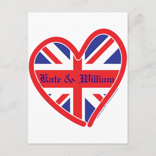 Royal Wedding/Kate & William Briefkaart (Voorkant)