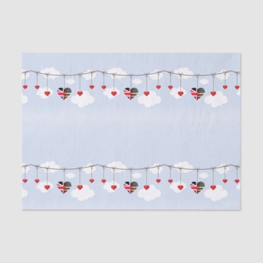 Royal Wedding Party Cadeauartikelen Tissuepapier (Voorkant)