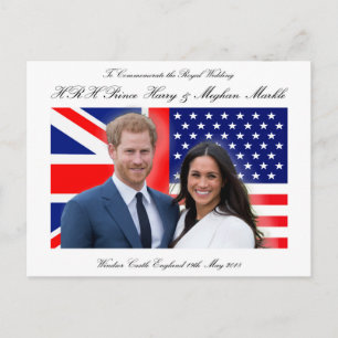 Royal Wedding Prince Harry en Meghan Markle Briefkaart