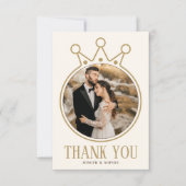 Royal Wedding Ring Dank u kaart met foto (Voorkant)