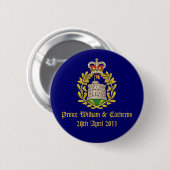 Royal Wedding Ronde Button 5,7 Cm (Voorkant /achterkant)