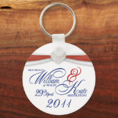 Royal Wedding Souvenir - William & Kate Key Rings Sleutelhanger (Voorkant)