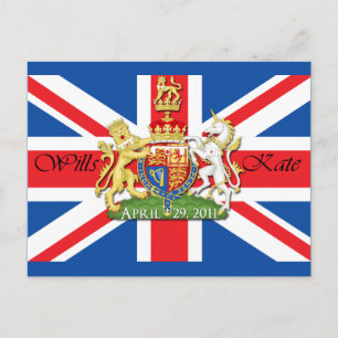 Royal Wedding Wills en Kate Briefkaart