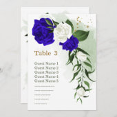 royal white floral greenery secard kaart (Voorkant / Achterkant)