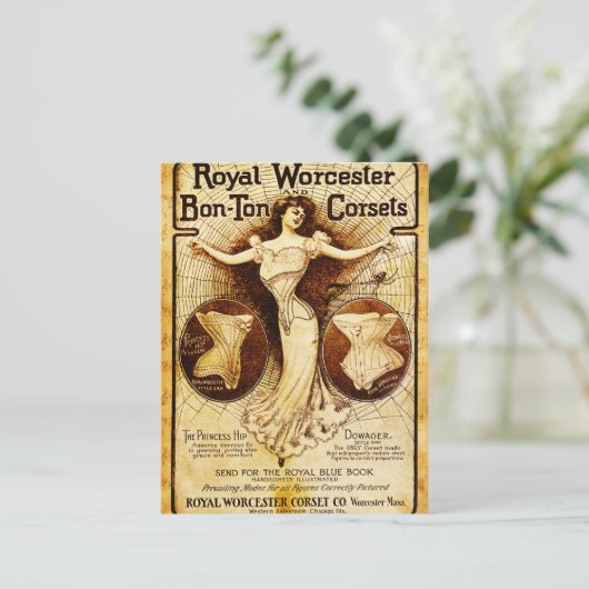 Royal Worcester corsets Briefkaart (Staand voorkant)