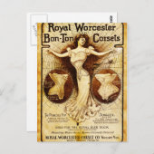 Royal Worcester corsets Briefkaart (Voorkant / Achterkant)