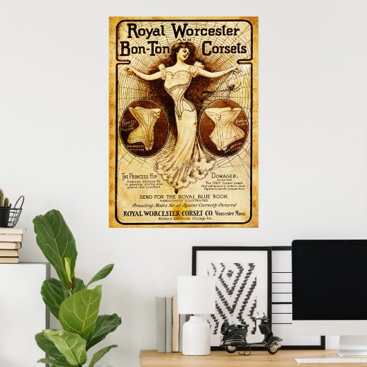 Royal Worcester corsets Poster (Thuiskantoor)