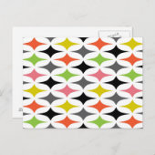 Royale Retro Design Briefkaart (Voorkant / Achterkant)