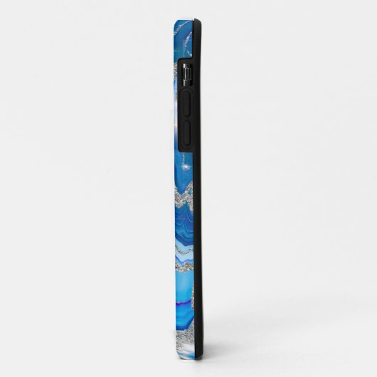 Royally Blue Agate iPhone 11 Coques (Dos/Gauche)