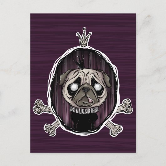 _royally pugged briefkaart (Voorkant)