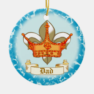 Royalty King Crown Dad Keramisch Ornament