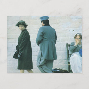  Royalty, koningin die op bezoek is bij de Fort Su Briefkaart