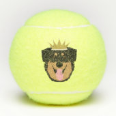 Royalty-Rottweiler Hond Tennisballen (Voorkant)