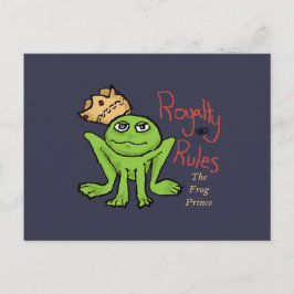 Royalty Rules Frog Briefkaart