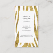 Royaume animal moderne | Carte de visite vertical (Dos)