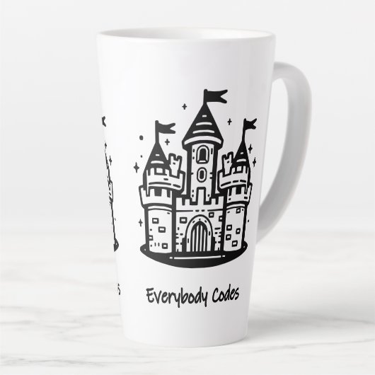 Royaume d'Algorithme Latte Mug (Angle droit)