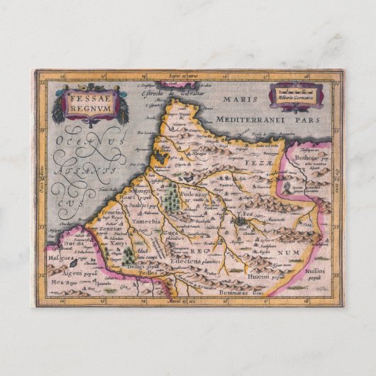 Royaume de Fès - Antique carte postale du Maroc (Devant)