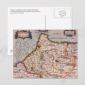 Royaume de Fès Fes Antique Carte du Maroc Carte po (Devant / Derrière)