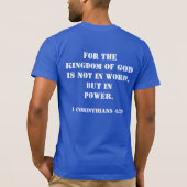 ROYAUME DES MINISTÈRES DE DIEU T-shirt internation (Dos)