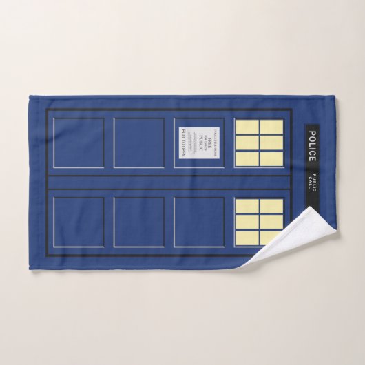 Royaume-Uni - Blue Police Public Call Box 1 (Serviette à main)