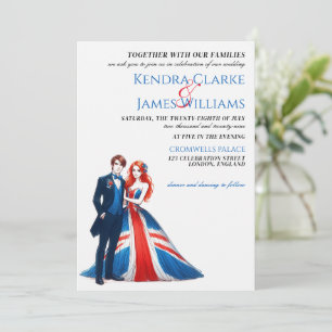 Royaume-Uni Couple Faire-part de mariage