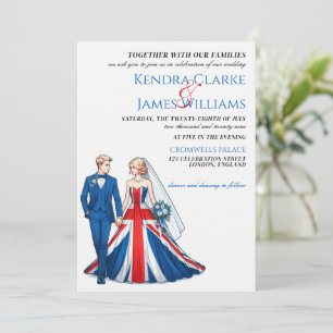 Royaume-Uni Couple Faire-part de mariage