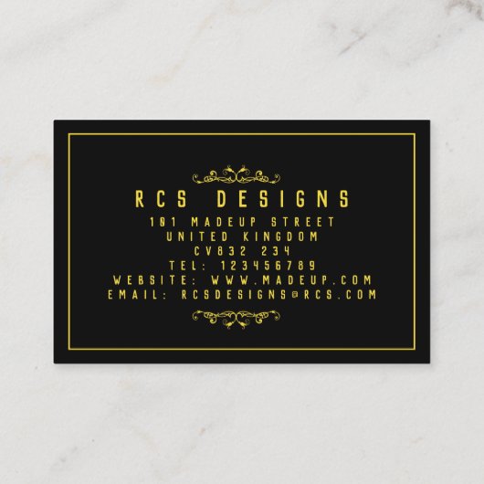 Royaume-Uni / Euro, 8,5 cm x 5,5 cm Carte de visit (Dos)